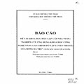 Báo cáo đề tài khoa học cấp nhà nước Nghiên cứu ứng dụng khoa học công nghệ nâng cao trình độ tập luyện thi đấu của bóng đá trẻ (Tuổi mẫu giáo tới 18 tuổi)