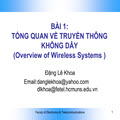 Bài giảng truyền thông không dây
